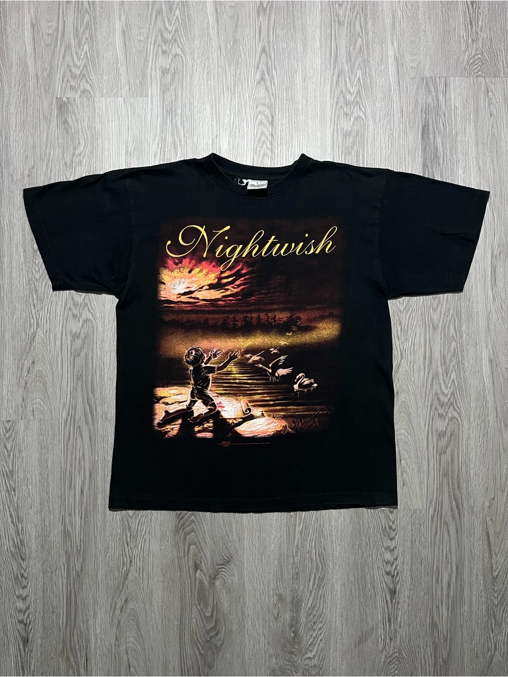 Vintage Y2K Nightwish Wishmaster metal band T-shirt 2000 Spinefarm records Large